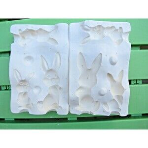 Duncan Vintage 1976 Small Bunny Family Slip Mold #HM-108